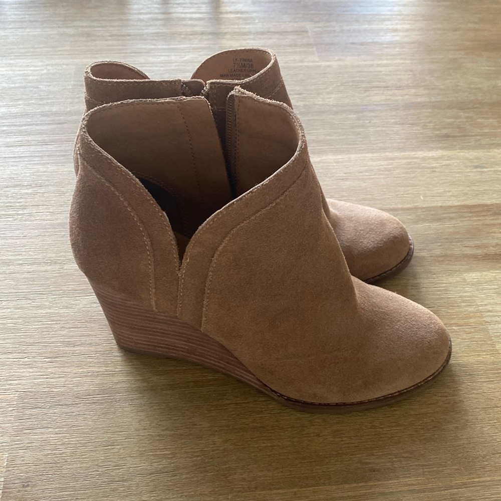 Very Gently used Lucky brand booties in women’s size 7.5